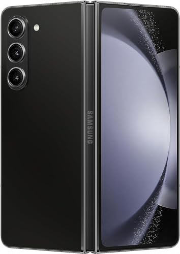 SAMSUNG Galaxy Z Fold5 5G (512GB, 12GB) 7.6" 120Hz AMOLED, 50MP 8K Camera, Snapdragon 8 Gen 2, (Fully Unlocked for AT&T, Verizon, T-Mobile, Global) F946U (w/Wireless Charger, Phantom Black) (Renewed)