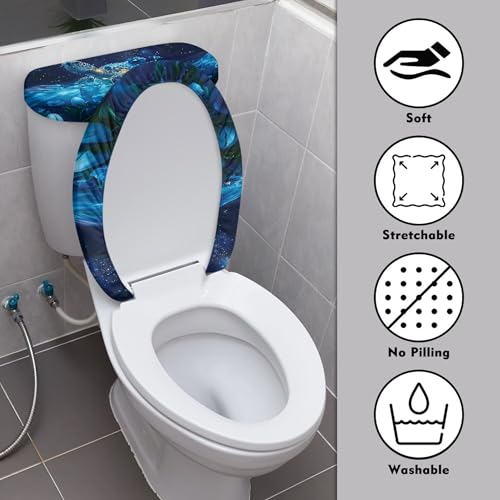 Christmas Toilet Lid and Tank Cover Set for Bathroom Decor Q334993