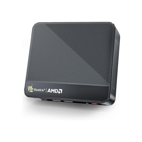 Beelink SER5 Pro Mini PC, AMD Ryzen 7 5800H(7nm, 8C/16T) up to 4.4GHz, Mini Computer 32GB DDR4 RAM 1TB NVME SSD, Micro PC 4K@60Hz Triple Display, Mini Gaming Computer WiFi6/BT5.2/54W/HTPC/W-11 Pro