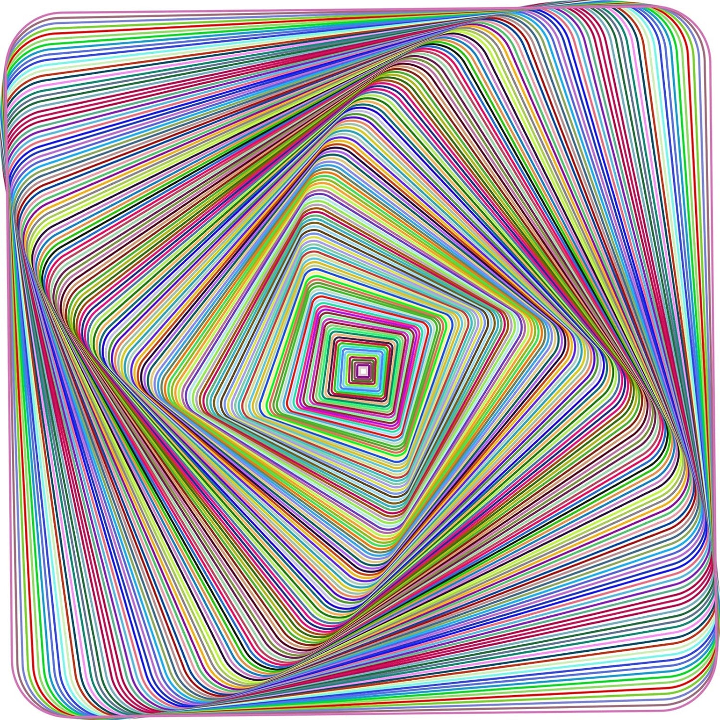 Bgraamiens Puzzle-twisted 3D colorful squares-1000 Pieces Square Puzzle Color Challenge Jigsaw Puzzles for Adults and Kids