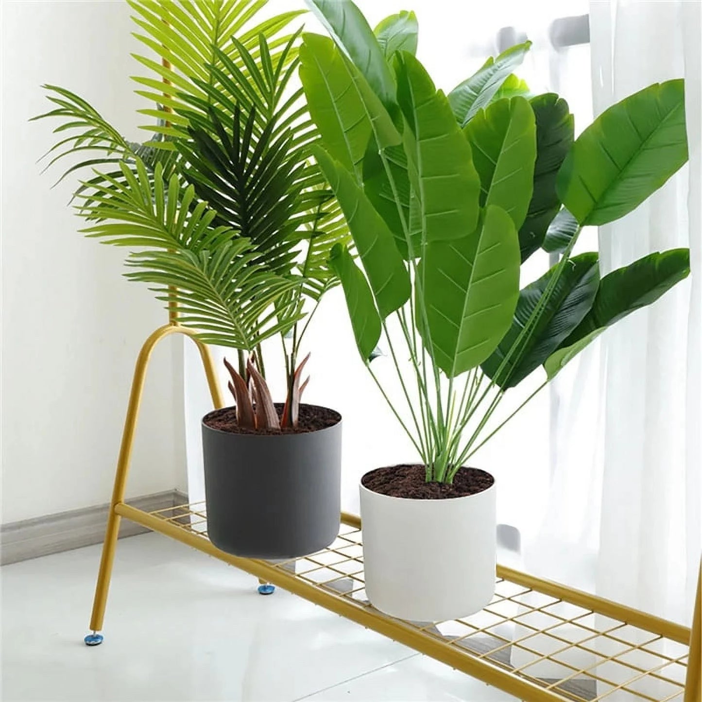 Wooden Legged Floor Standing Planters for Indoor Outdoor Use P355719