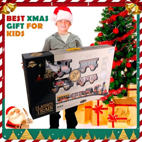 Christmas Train Set with Real Smoke, Lights and Sounds F87402