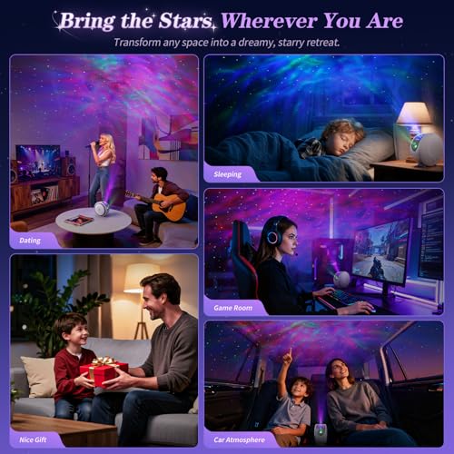 Galaxy Star Projector Night Light with Timer and Remote Control N621
