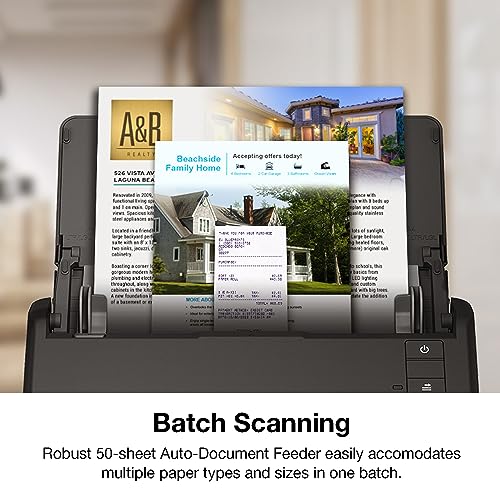 Color Duplex Desktop Document Scanner with Auto Document Feeder P90036