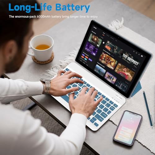 10 Inch Android Tablet with Keyboard Case Mouse Stylus S54567