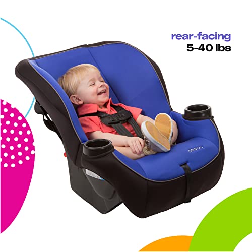2-in-1 Convertible Car Seat, Rear-Facing 5-40 lb, Forward-Facing 22-40 lb, Up to 43 in, Blue D8789
