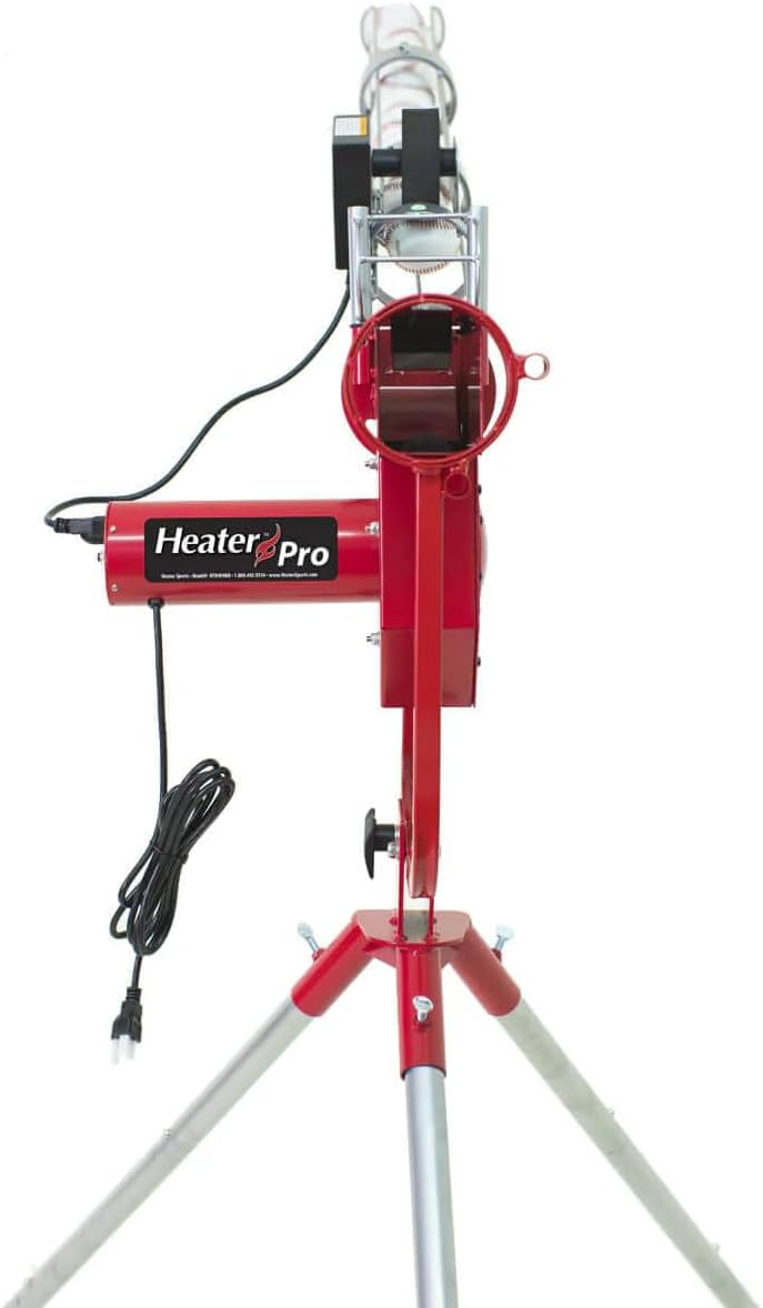 Baseball Pitching Machine with Auto Ball Feeder and Batting Cage B20494