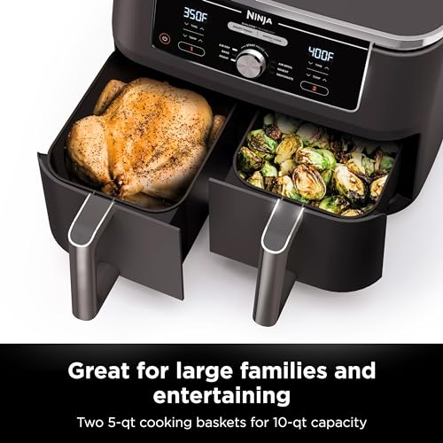 10QT 6-in-1 DualZone Air Fryer with 2 Independent Baskets X511450