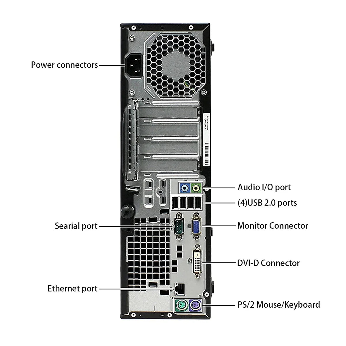 Dual Core 3.4GHz 8GB 256GB SSD Windows 10 Pro Desktop PC L389