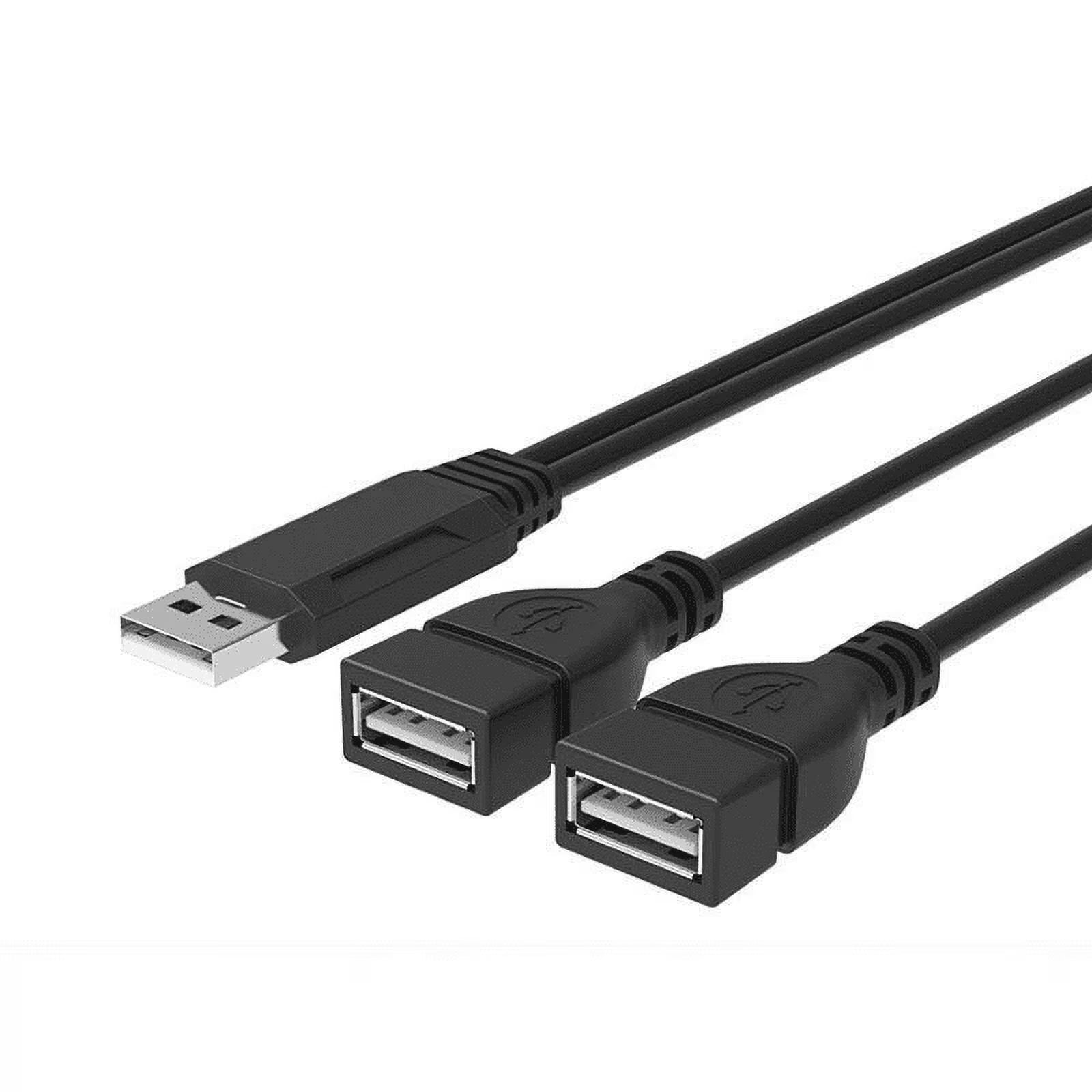 2.0 USB One Female Two Male Data Charging Cable One-to-Two Charging Cable 1 Minute 2USB Data Cable 30cm 1to2 Usb Extension Cable