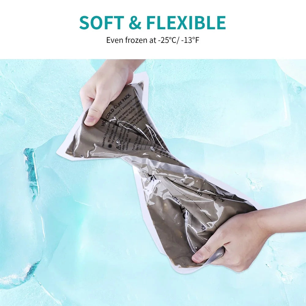 Reusable Clay Ice Pack with Strap for Pain Relief A65380