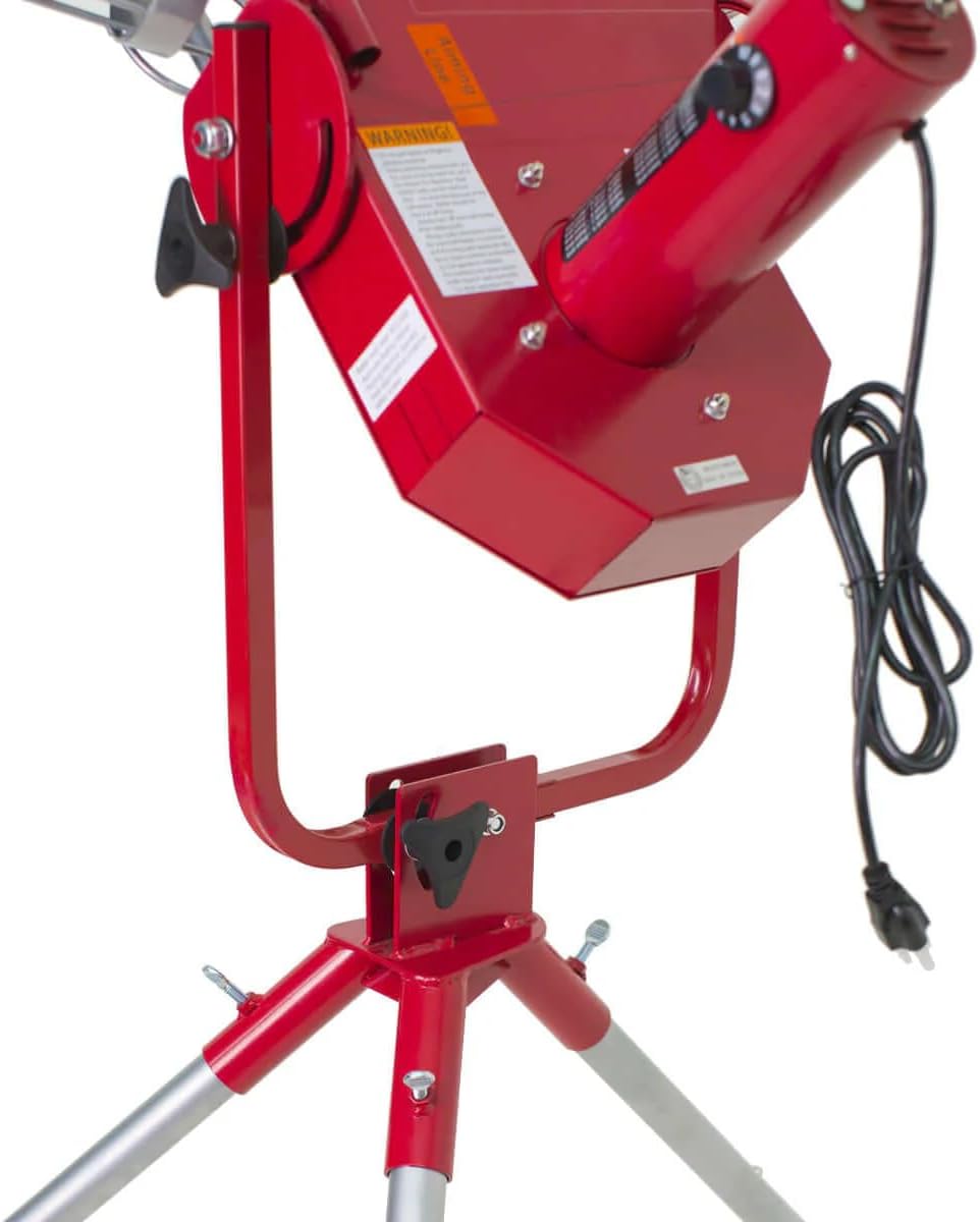 Baseball Pitching Machine with Auto Ball Feeder and Batting Cage B20494