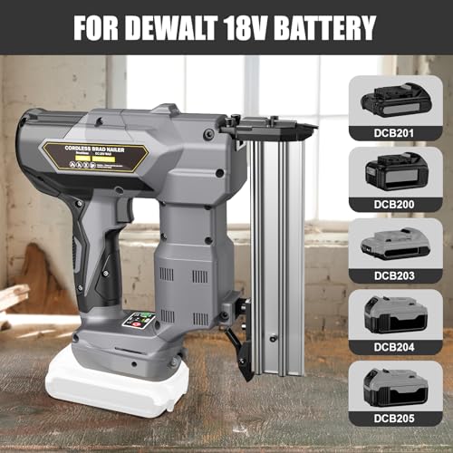 Cordless 18GA Brad Nailer for Wood Carpentry, Brushless, 2 Mode J35071