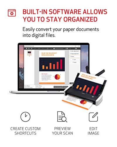 Portable Document Scanner, USB Powered, Duplex Scanning Y640799