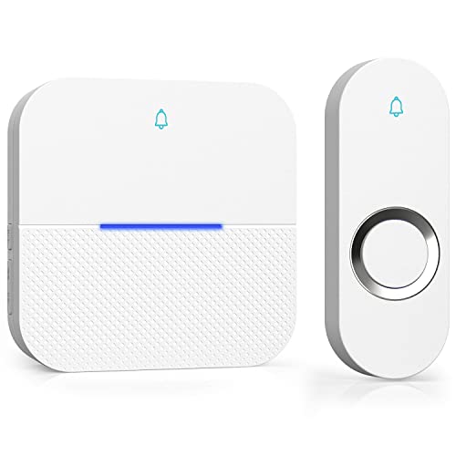 Wireless Doorbell with 2 Buttons and 2 Receivers, Waterproof, 1000ft Range Z6333