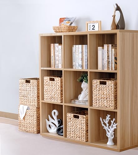 Water Hyacinth Storage Baskets for Cube Storage, Set of 3 V389597