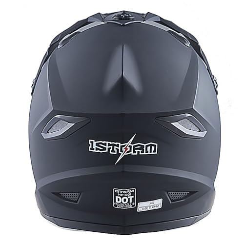 Adult Motocross Helmet Full Face Racing Style Matt Black U258