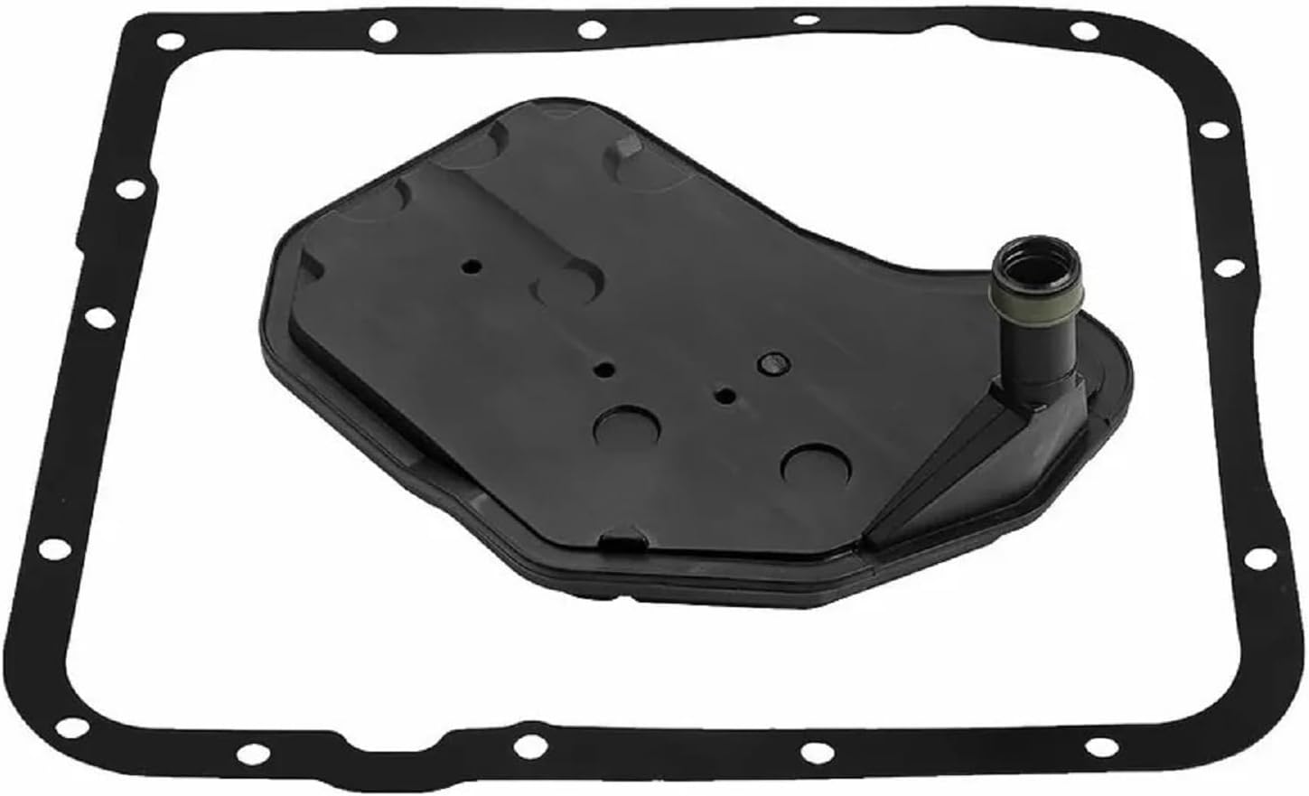 4L60E Deep Pan Automatic Transmission Filter Kit with Gasket Compatible with Chevrolet Avalanche Silverado Replacement for GMC Savana Yukon Suburban for Escalade ESV EXT Rainier Replaces 24208465