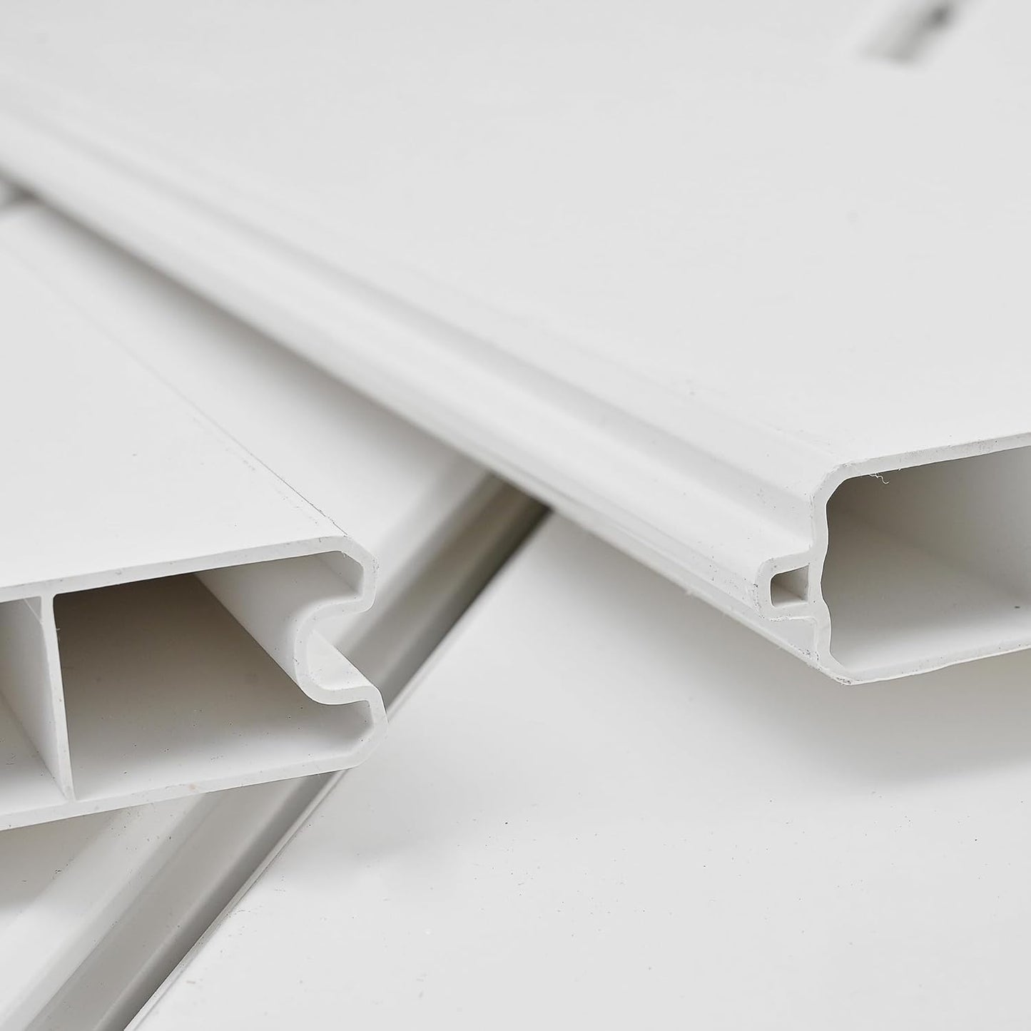 White Vinyl Privacy Fence Panels 6ft H x 6ft W, 2 Pack F91464
