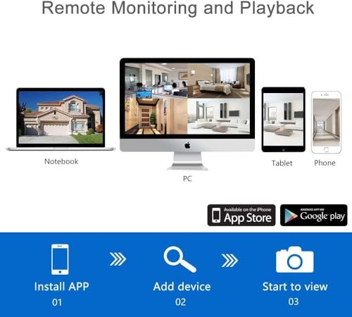 Wireless Security Camera System 8CH NVR 3TB, 5MP Ultra HD Night Vision, Indoor Outdoor Home Surveillance K264064