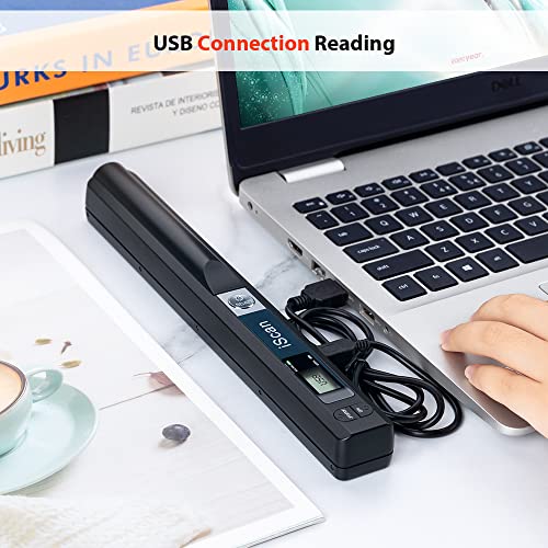 Portable Scanner for A4 Documents, 900 DPI, with 16G SD Card O6713