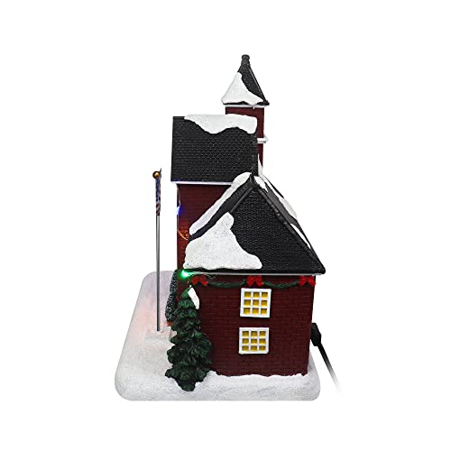 Lighted Musical Snow Village with Animated Kids Sledding A910926