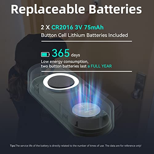 Wireless Doorbell with 2 Buttons and 2 Receivers, Waterproof, 1000ft Range Z6333