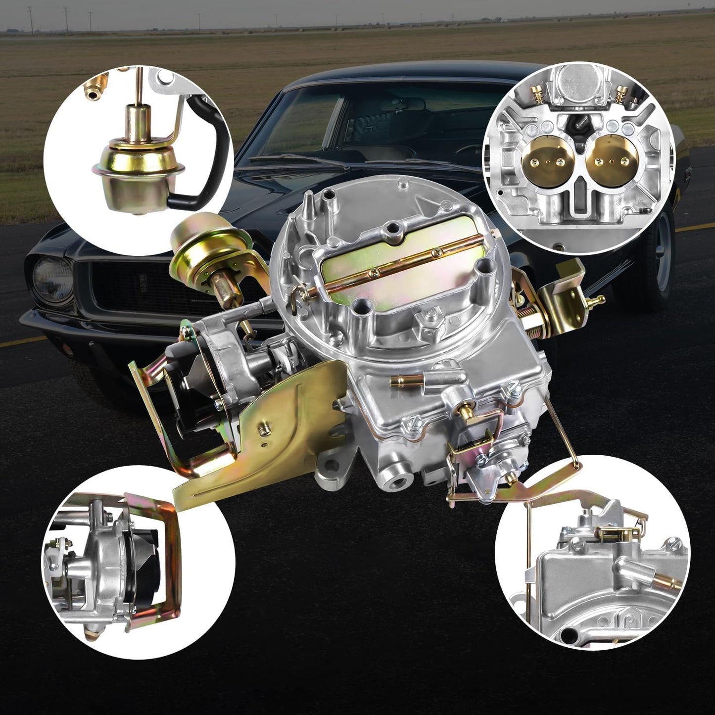 2 Barrel Carburetor with Electric Choke for Ford and Jeep Engines X4882
