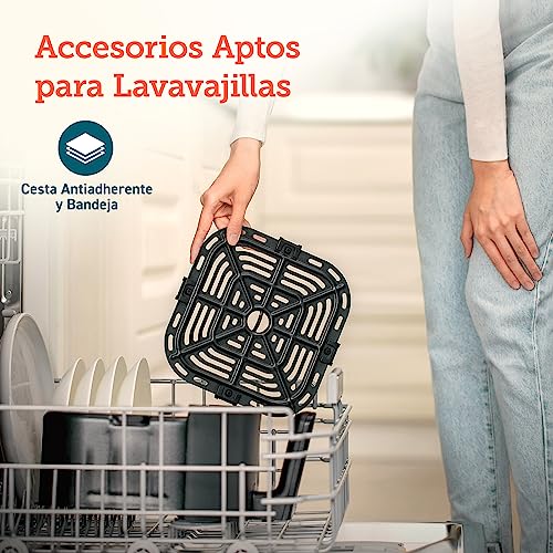 Air Fryer 9-in-1, Compact 5QT, Nonstick Dishwasher-Safe Basket, Gray R3973