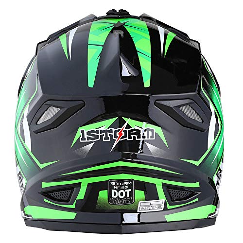 Adult Motocross Helmet Full Face Racing Style Matt Black U258