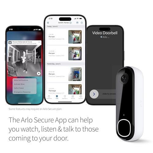 Video Doorbell 2K Wire-Free with Night Vision and Two-Way Audio Z9314