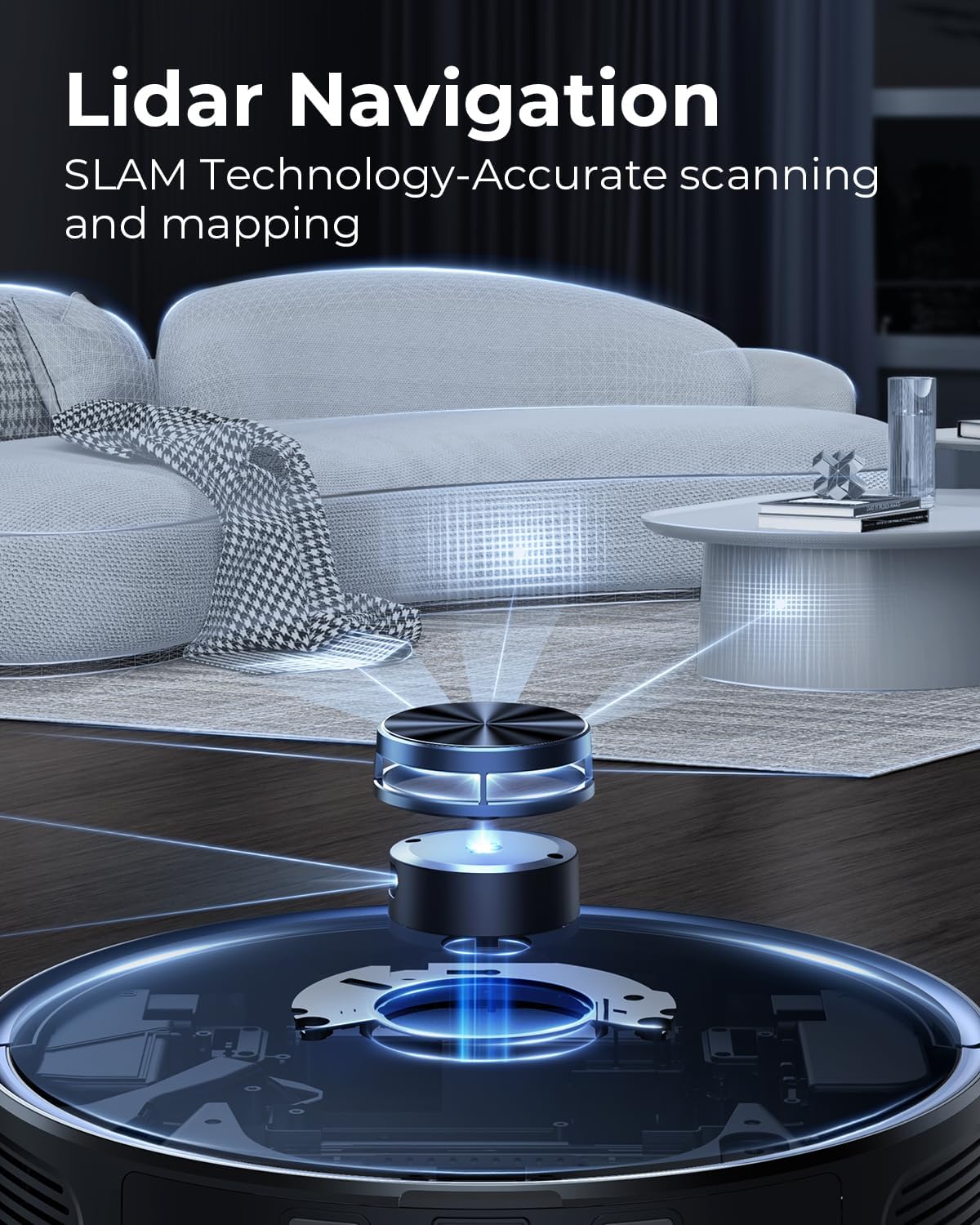 Robot Vacuum and Mop Combo, 3 in 1 with Self Emptying Station, Lidar Navigation, App Control U569437