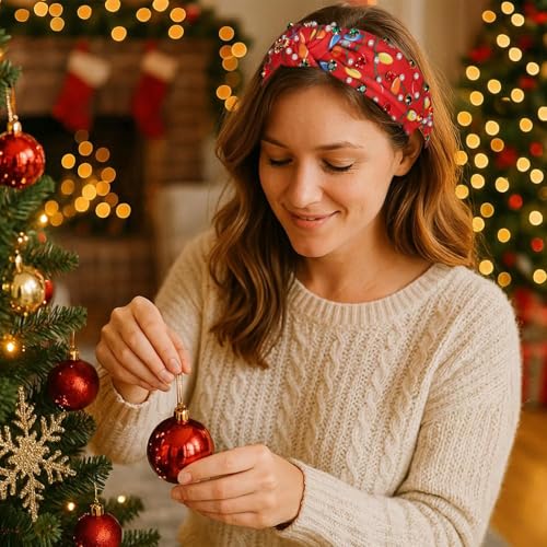 Christmas Pearl Rhinestone Headband for Women Holiday Party Hair Accessory T16873