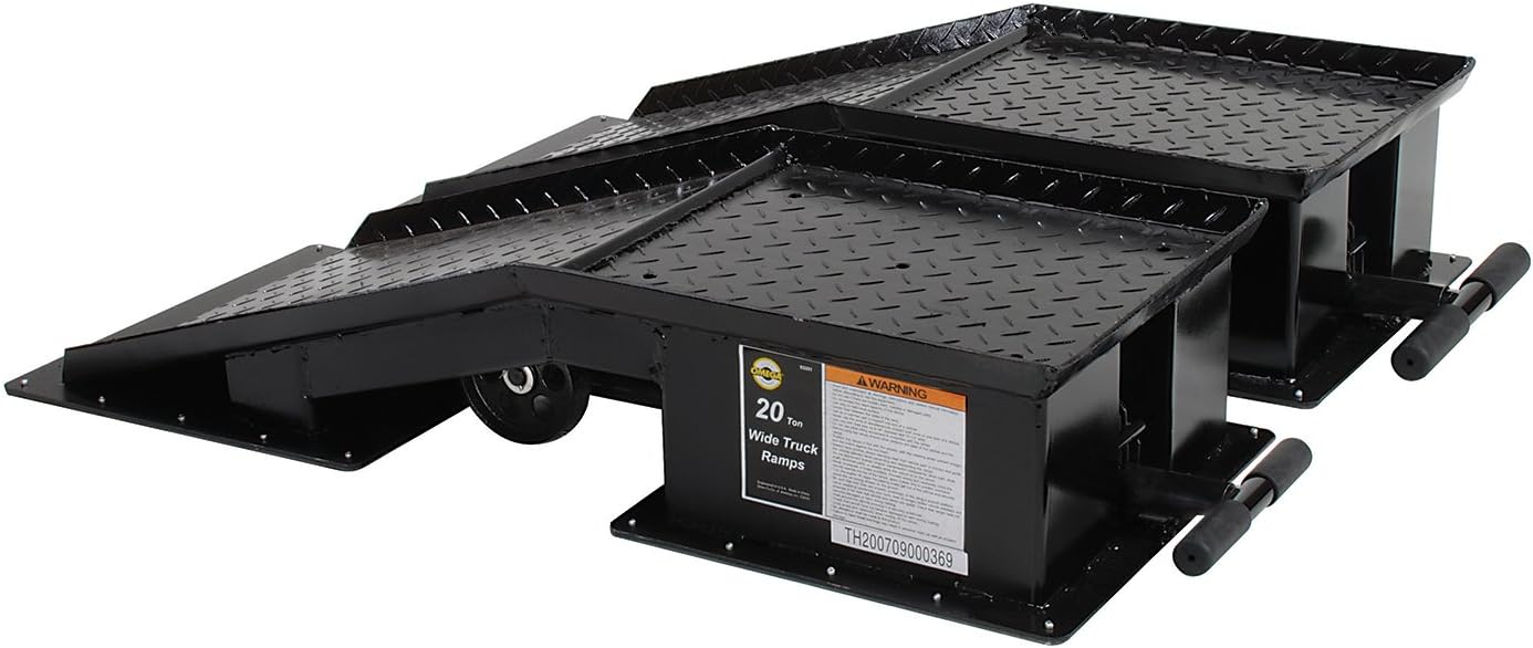 Black Wide Truck Ramp - 20 Ton Capacity O748
