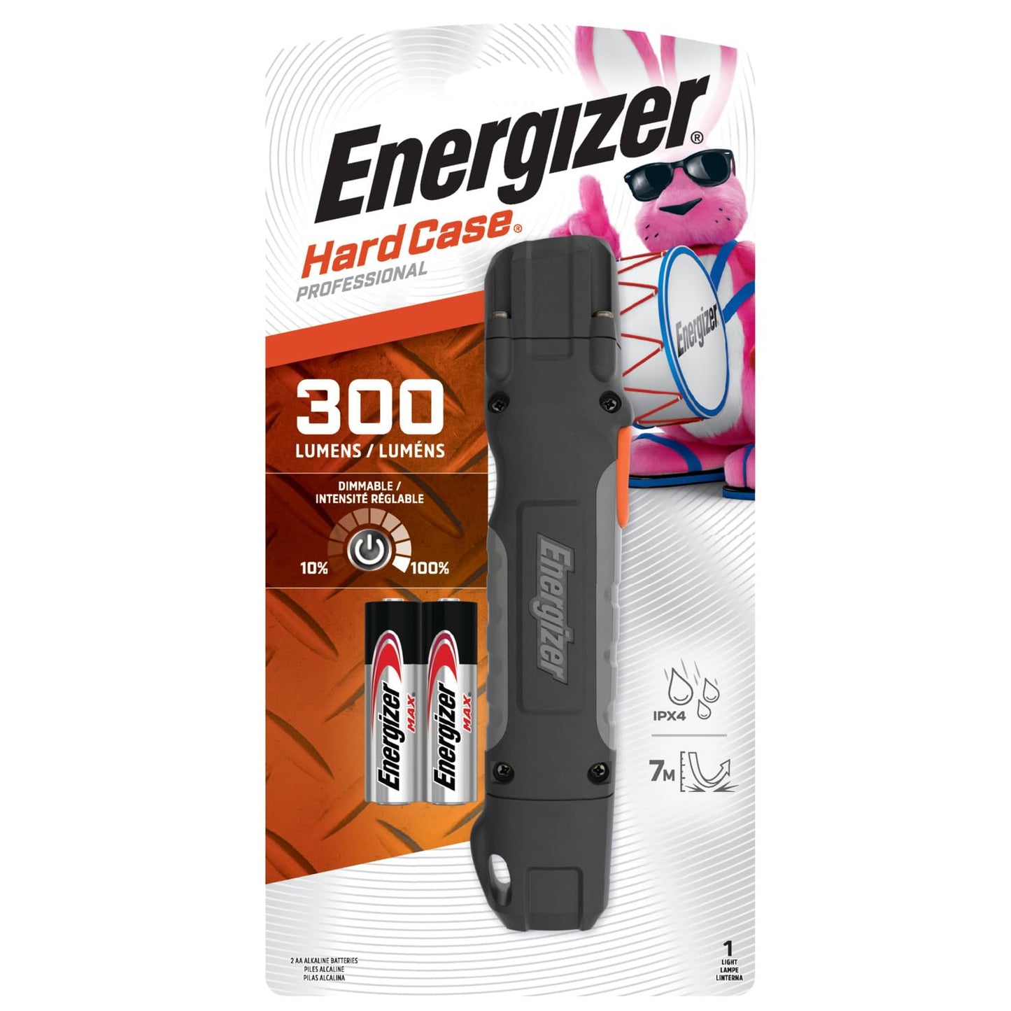 LED Flashlight, IPX4 Water Resistant, Batteries Included R567