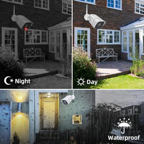 Wireless Security Camera System 8CH NVR 3TB, 5MP Ultra HD Night Vision, Indoor Outdoor Home Surveillance K264064