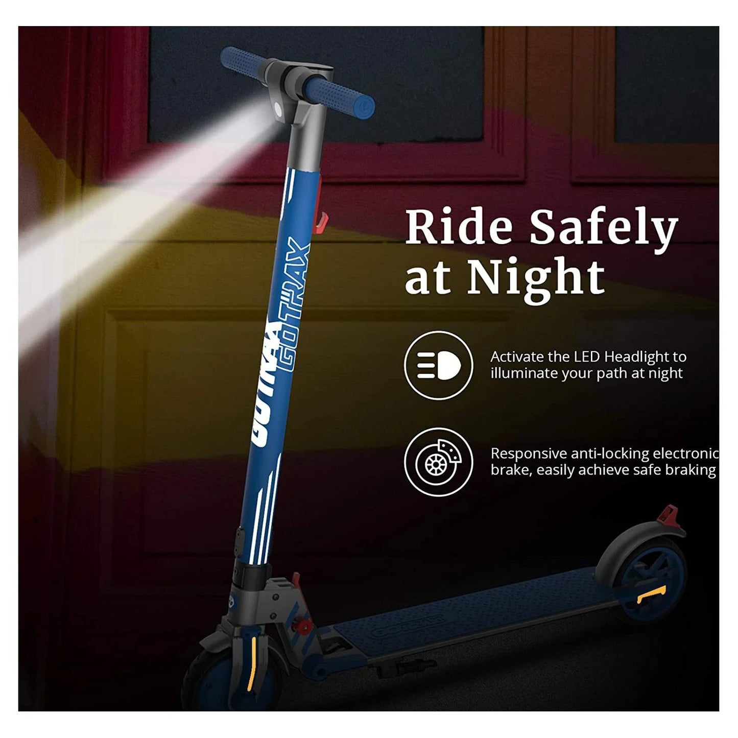 Kids Electric Scooter 200W Foldable Commuting, Blue K100693