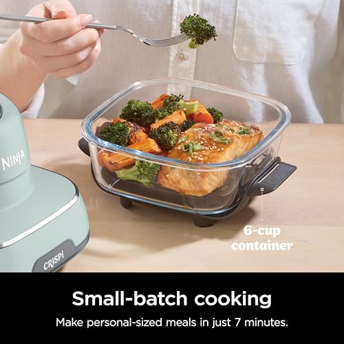 Air Fryer with Glass Containers, 4 QT & 6 Cup, Dishwasher Safe Y888
