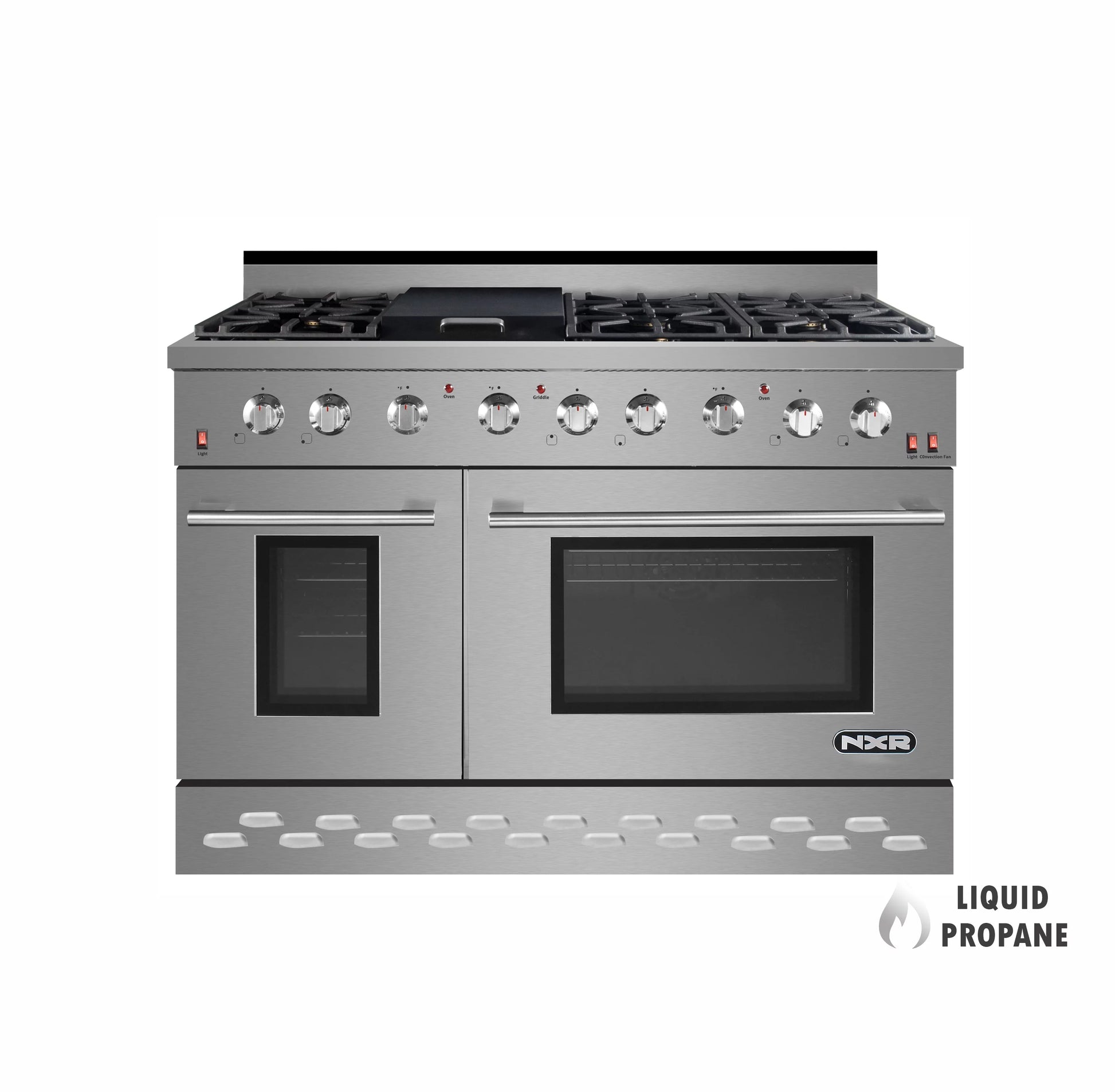 NXR  48" Stainless Steel Pro-Style Propane Gas Range with 7.2 cu.ft. Convection Oven SC4811LP