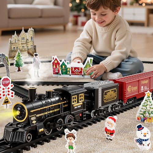Electric Train Set for Kids with Lights and Sounds H492