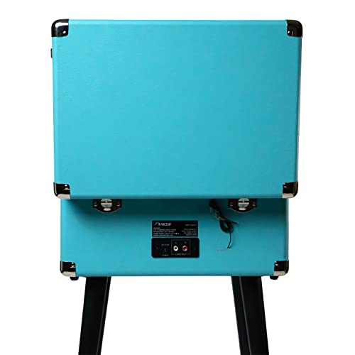 5-in-1 Turntable Music Center with 3-Speed Record Player, FM Radio, Bluetooth, Stereo Speakers T292