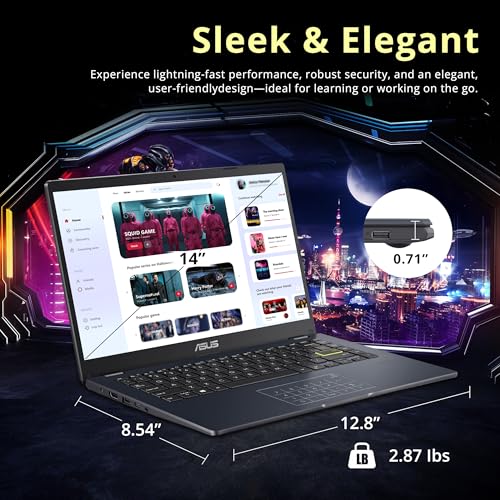 14-Inch HD LED Laptop with Intel Celeron, 4GB RAM, 64GB Storage Z3911