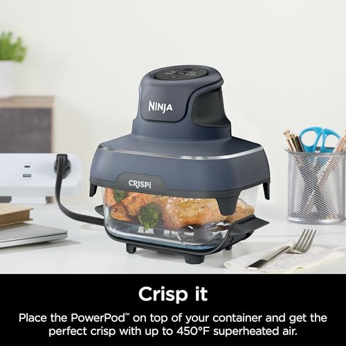 Air Fryer with Glass Containers, 4 QT & 6 Cup, Dishwasher Safe Y888