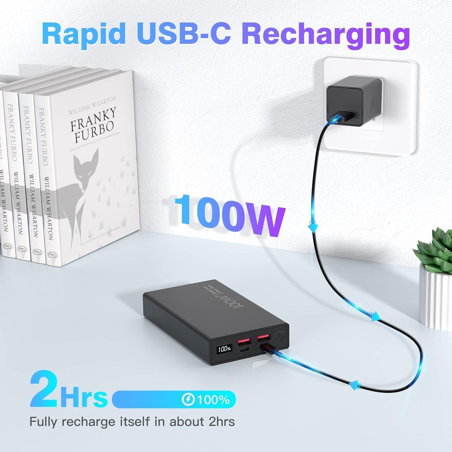 100W USB C 20000mAh Portable Laptop Charger P6985