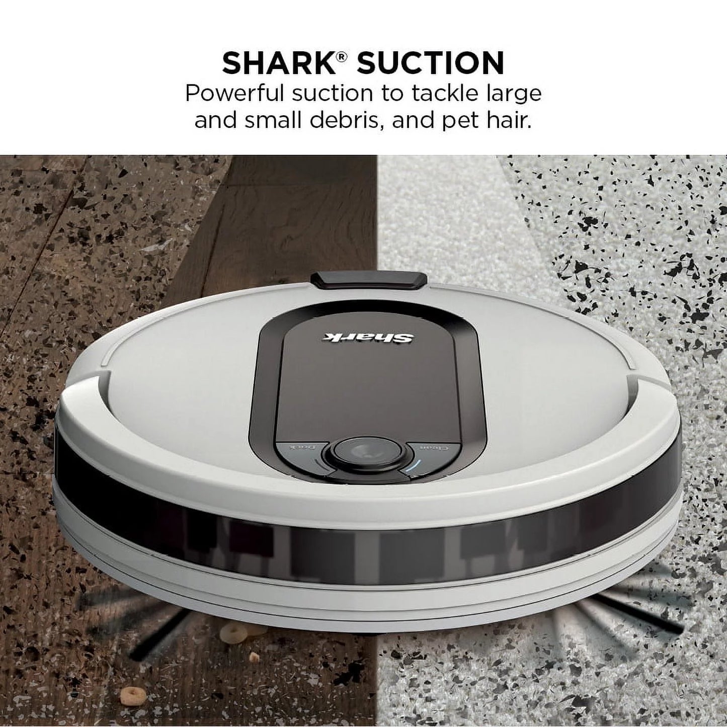 Robot Vacuum with Self-Empty Base, Bagless, White F9312