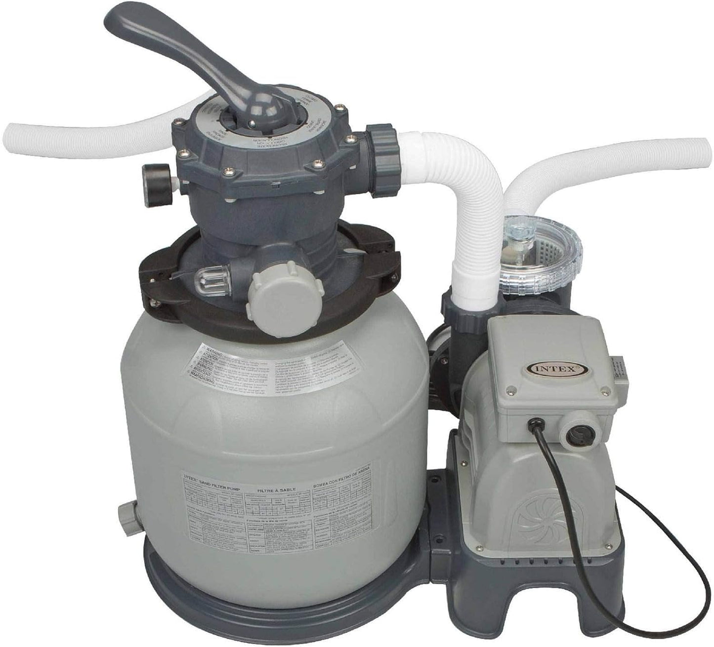 Rectangular Above Ground Pool Set with Sand Filter Pump V9368