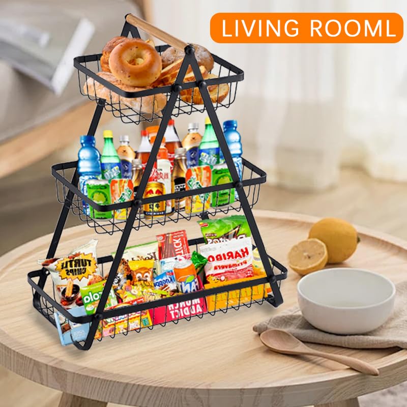 3 Tier Countertop Fruit Basket for Kitchen Storage Z1273