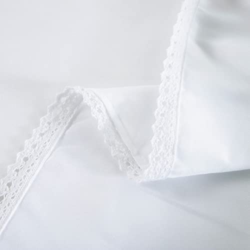 Bed Skirt with Split Corners, Microfiber, 14 Inch Drop, Queen I968519