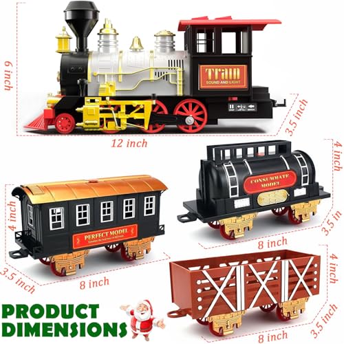 Christmas Train Set with Real Smoke, Lights and Sounds F87402