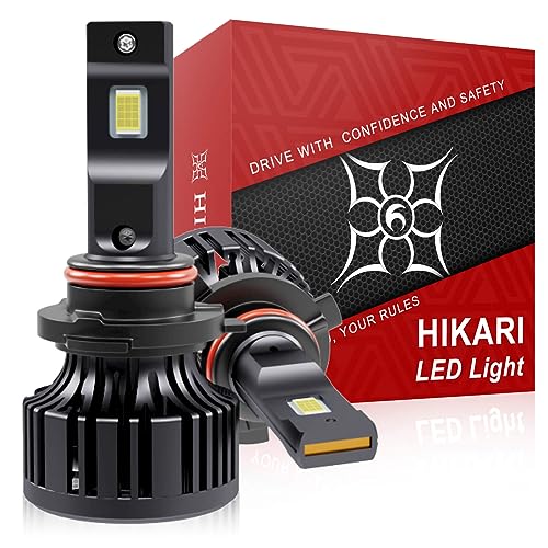 Hikari 2023 20000LM H11/H8/H9 9005/HB3 LED Combo Kit, High Lumens LED, 6000k Cool White, IP68 Halogen Upgrade Replacement,Foglight, Pack of 4